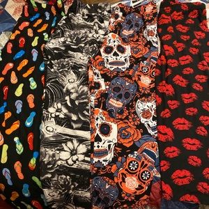 3 Leggings and one Capri